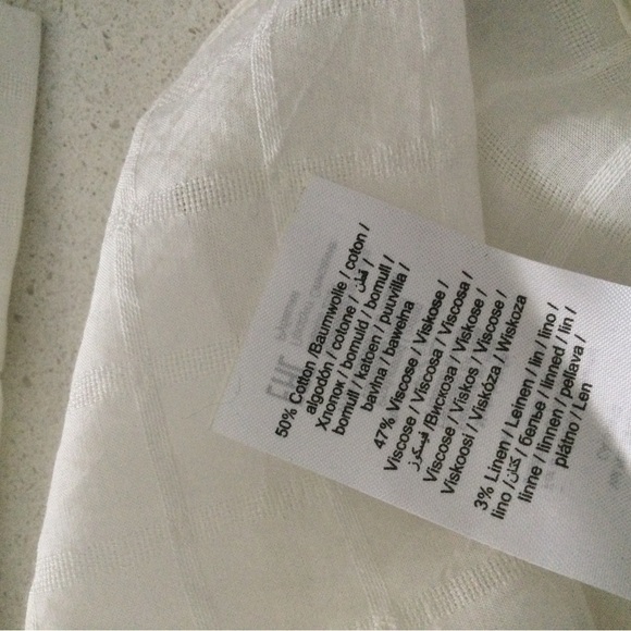 Long textured off white blouse - Picture 5 of 10